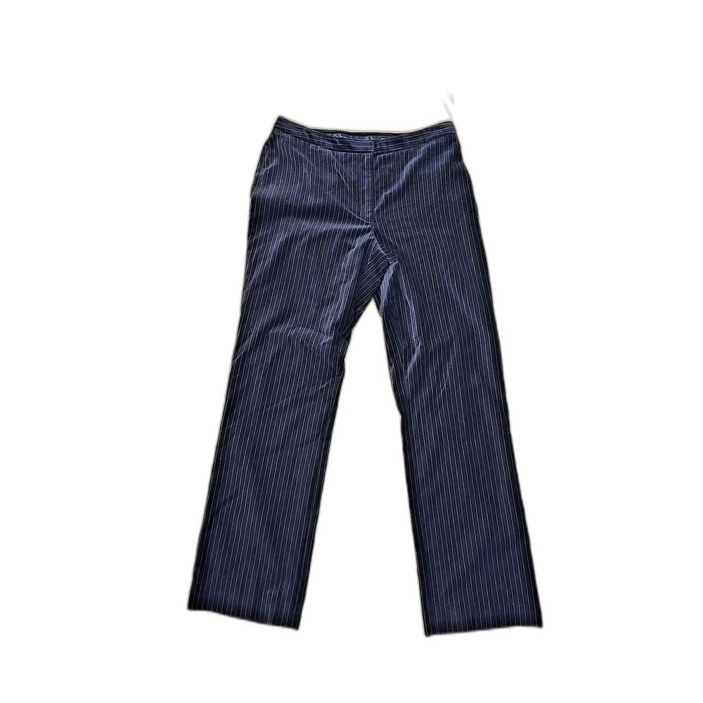 Apostrophe Black Velvet Pinstripe Pants Womens Sz 8 Cocktail Party Guest Vanessa